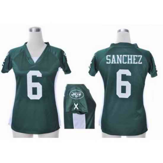 Nike Women New York Jets #6 Mark Sanchez green jerseys[draft him ii top]